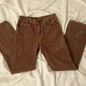 Brandy Melville Brown Corduroy Pants.
